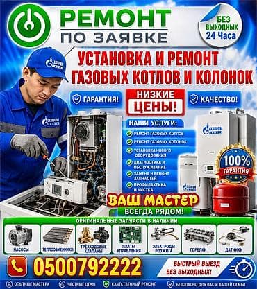 Установка и ремонт газовых котлов и колонок Профессиональный сервис