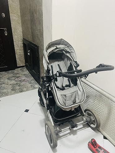 ремни безопасности для коляски: Детская коляска Belecoo (прогулочный модуль) - Цвет: светло‑серый. - — 2