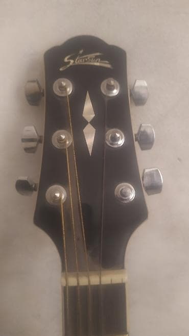 Музыкальные инструменты: Акустическая гитара Starsun D01-300, цвет черный (BK)нету двух струн — 2