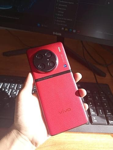aphone 13: Vivo X90 Pro+, Б/у, 256 ГБ, цвет - Красный, 2 SIM — 1