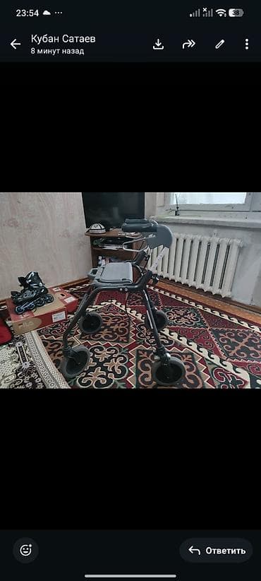 Стул-туалет (комод) для взрослого - Прочная стальная рама с