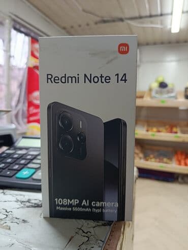винтелятор бу: Redmi, Redmi Note 14, Б/у, 256 ГБ, цвет - Черный, 2 SIM — 2