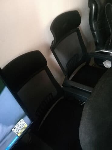 кожаное кресло компьютерное: Офисное кресло, Б/у, С колесиками, Самовывоз — 5