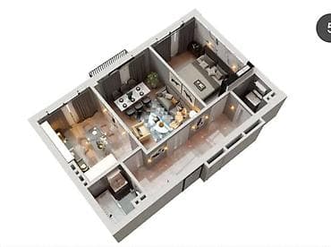 квартиры продается: 2 комнаты, 59 м², Элитка, 2 этаж, ПСО (под самоотделку) — 3