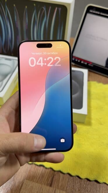 айфон 15 в бишкеке: IPhone 15 Pro, Колдонулган, 256 ГБ, Куту, 86 % — 2