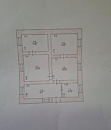 hostel osh: Дом, 54 м², 3 комнаты, Агентство недвижимости, Косметический ремонт — 4