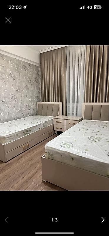 Батирлер: С подселением каартира в Мкр район Кок Жар 1 комнату сдаю, в 2 — 2