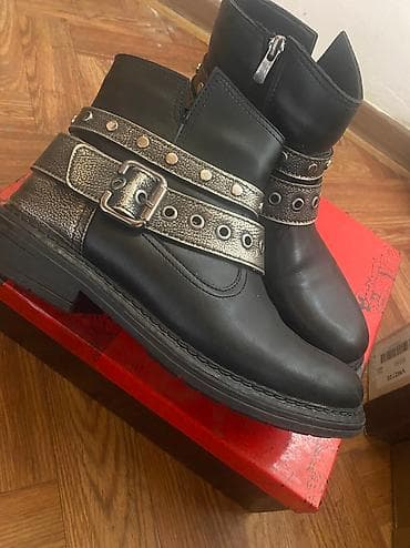 Ботики кожаные 38 размер очень хорошем состоянии производство Турция at lalafo.kg Ботики кожаные 38 размер очень хорошем состоянии производство Турция