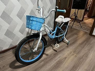 six flags: Детский велосипед, 2-колесный, 6 - 9 лет, Для девочки, Б/у — 1