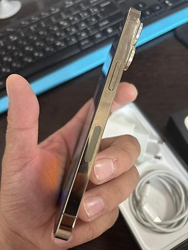 pro: IPhone 13 Pro, Б/у, 256 ГБ, Золотой, Зарядное устройство, 79 % — 3