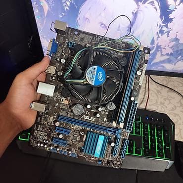 geforce rtx 4070: Материнская плата для ПК, Б/у, Asus, LGA1155, Micro-ATX — 1