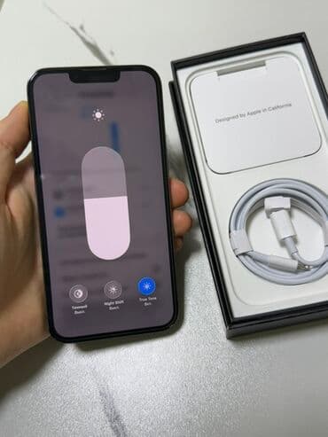 samsung телефон бу: IPhone 13 Pro, Колдонулган, 128 ГБ, Кара, Кабель, Куту, 86 % — 8