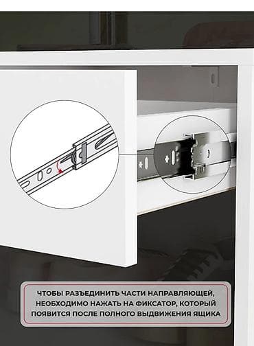 большая прикроватная тумбочка: Тумба CUBE для спальни/гостиной/прихожей Компактная и функциональная — 4