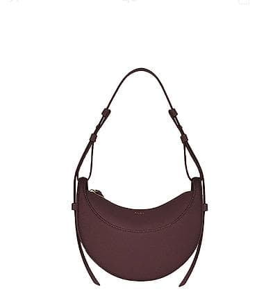 pull and beer: Сумка PolEne цвет бордовый. - Форма: полукруглая (hobo/saddle) — 1