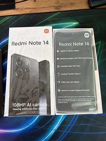 xbox one: Redmi, Redmi Note 14, Новый, 256 ГБ, цвет - Черный, 2 SIM — 3