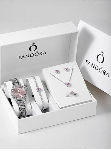 Подарочный набор Pandora 5 в 1 Подарочный набор украшений Pandora с
