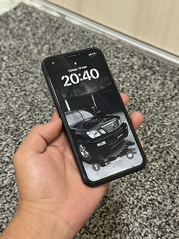 ipone xr: IPhone Xr, Б/у, 64 ГБ, Черный, Чехол, 77 % — 2