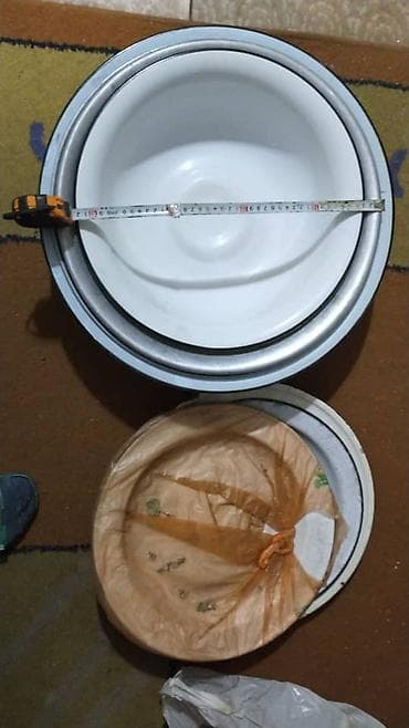 Посуда: Продам (сатам) ЧАРА (большие металлические тарелки размером с тазик) — 2