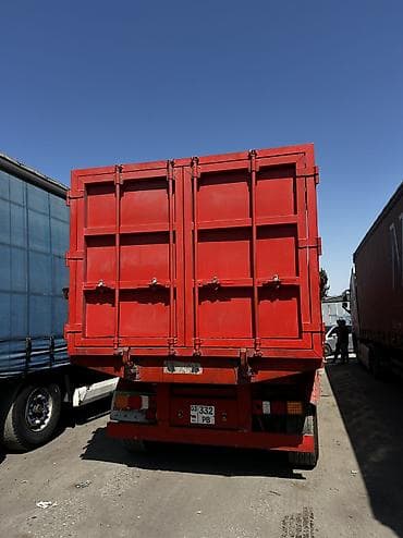 тесла модел с: Самосвальный полуприцеп (красный, стальной кузов) - Тип — 7