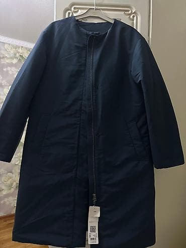 Джинсы: Юникло куртка пальто зимняя без ворота размер XS подойдет на М — 5