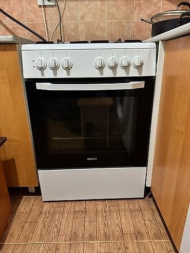 Кухонные плиты и варочные поверхности: Beko, Комбинированная, Механическое, Напольная, Б/у, Полная оплата — 1