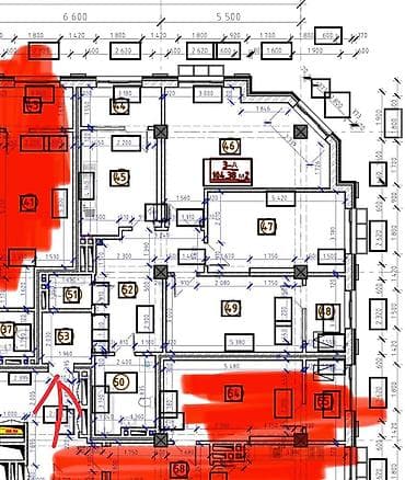 red centr: 3 комнаты, 104 м², Элитка, 14 этаж, Готовая ПСО (под самоотделку) — 6