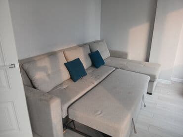 угловой диван раскладывается: Угловой диван, C подушками, Двухместный — 2