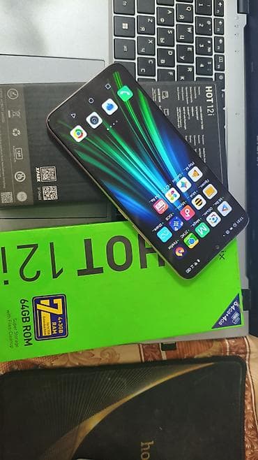 ipnone 12: Infinix Hot 12i, Новый, 64 ГБ, цвет - Золотой, 2 SIM — 2