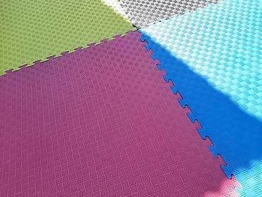 мягкий пол пазл 100х100: Напольные маты-пазлы из ЭВА (EVA), набор разноцветных плиток - Тип — 1