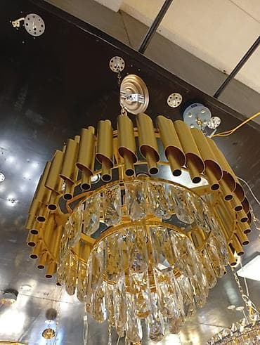 хайтек люстры: Подвесная люстра в современном арт-деко стиле. - Конструкция — 1