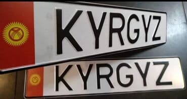 изготовление бирок: Изготовление Дубликатов 3 д номера Гос номер старого образца (4 цифры) — 9