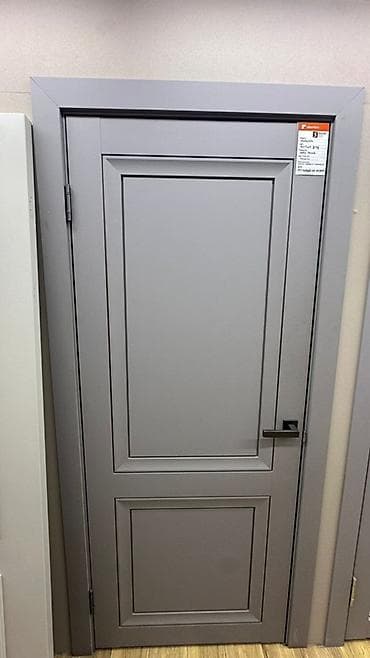 Үй жана бакча: Үйлөр жана батирлер үчүн эшик, Жыгач, Бир эшиктуу, Сол жакта, түсү - Боз — 1