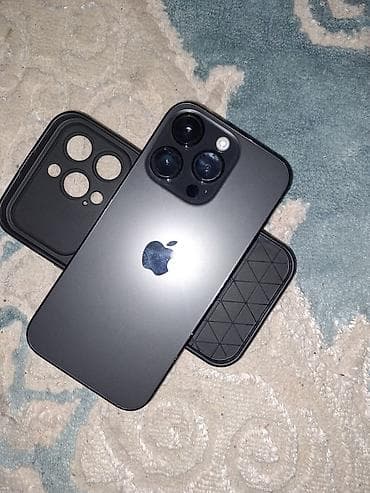 IPhone 14 Pro, Новый, 256 ГБ, Черный, Защитное стекло, Чехол, 84 %