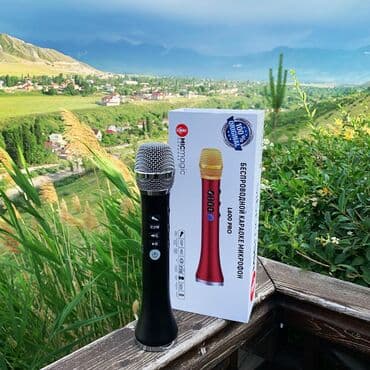 Новый караоке микрофон micmagic l-600pro plus Микрофон с улучшенным at lalafo.kg Новый караоке микрофон micmagic l-600pro plus Микрофон с улучшенным