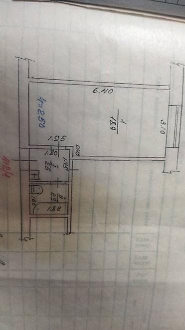 ремонт квартир: 1 комната, 19 м², Малосемейка, 4 этаж — 1