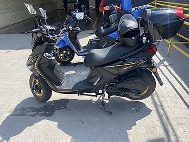 электро байк: Скутер QJIVE (QJYVE/QIYE) 50–125 см³, черный, с золотыми акцентами — 4