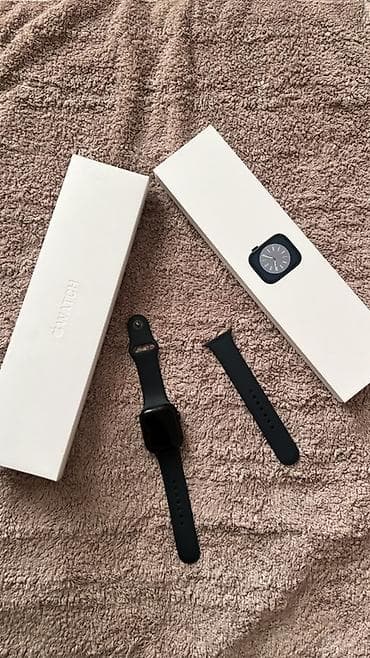 samsung galaxy tab s3: Смарт‑часы в стиле Apple Watch, корпус черный, экран прямоугольный с — 4