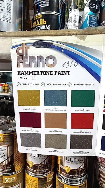 chocolate: Молотковая краска по металлу Dr. Ferro (CST) — серия Hammertone Paint — 3