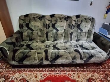 диваны кожаные бу: Раскладной диван, Б/у — 2