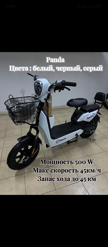 электро монстр: Электровелосипед Panda - Электромотор 500 W - Максимальная скорость — 3