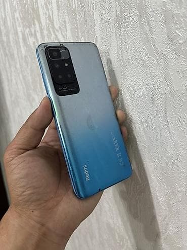 Мобильные телефоны и аксессуары: Redmi, Redmi 10, Б/у, 64 ГБ, цвет - Синий, 2 SIM — 2