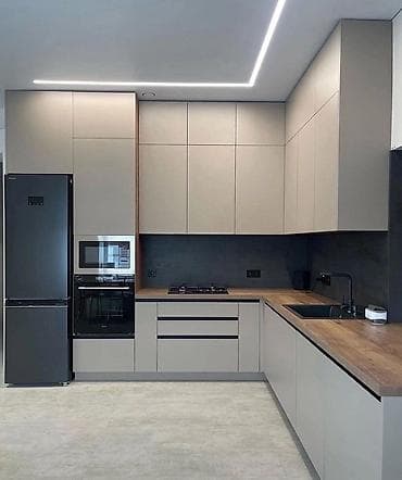 Окна и комплектующие: Кухни на заказ в современном минималистичном стиле - Планировки — 6