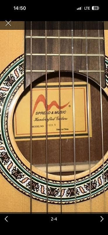 этик: Классическая гитара SPREAD & MUSIC, модель 92A N (Made in China) — 2