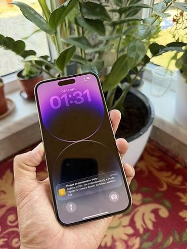 surface 4: IPhone 14 Pro Max, Б/у, 128 ГБ, Deep Purple, Защитное стекло, Чехол, 84 % — 1