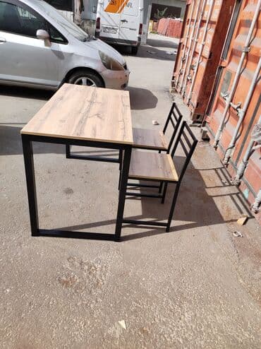 деревянные столы и стулья для кухни: Кухонный стол и стул, Новый — 3