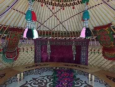 гитары ош: Боз үйлөрдү ижаралоо, Каркасы Жыгач, 85 баш, Казан, Идиш-аяк, Полу менен — 10