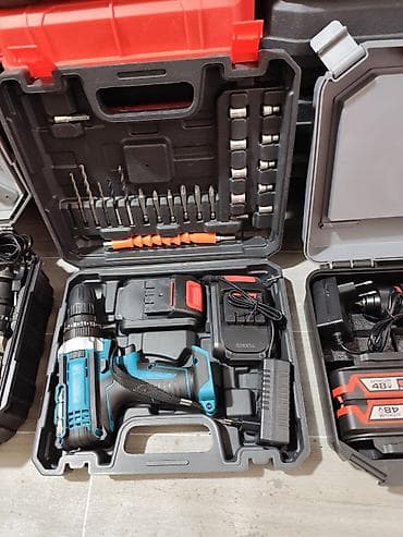 Аккумуляторные шуруповёрты/дрели в чемоданах (наборы). Cordless