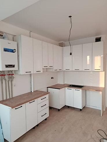 solutions upper: Кухонный гарнитур угловой, белый глянец - Комплектация: напольные и — 1