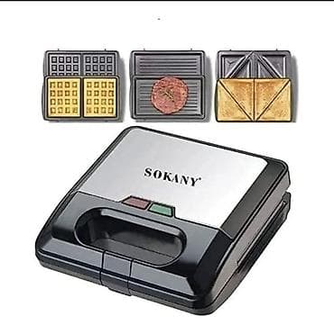 techno: Мультипекарь SOKANY 3-в-1 Функционал: - 3 сменные панели: для — 3