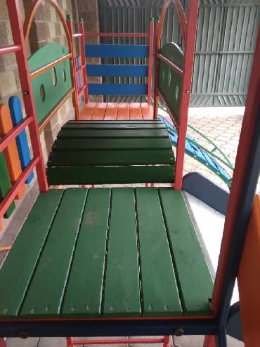 качеля для дома: Детские горки! С мостиком, башенками и скалодром!!! Надёжные — 7